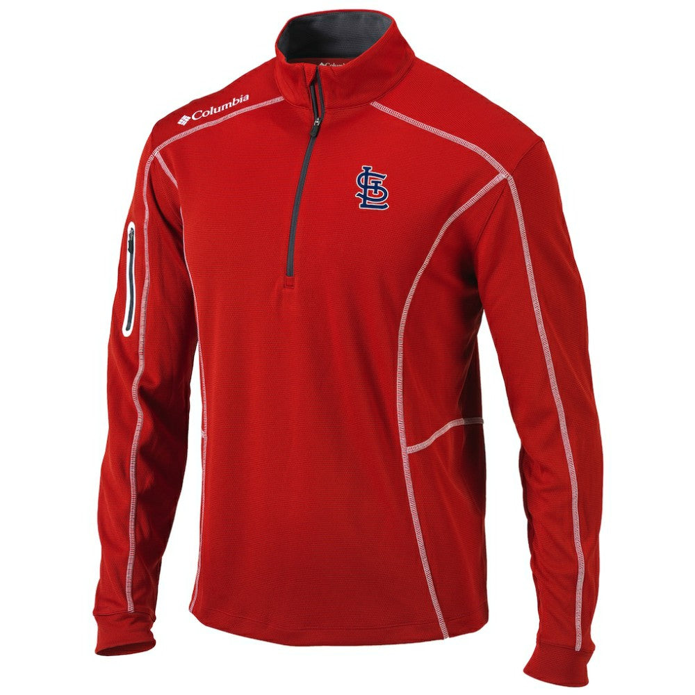 St. Louis Cardinals Columbia Shotgun Omni-Wick Quarter-Zip Pullover Jacket - Red - Columbia Online