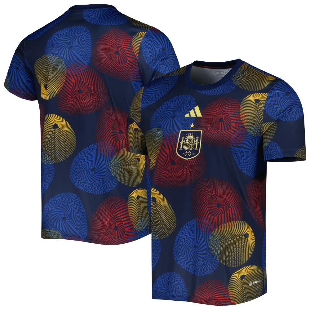 Spain National Team 2022 AEROREADY Pre-Match Top Navy - Adidas