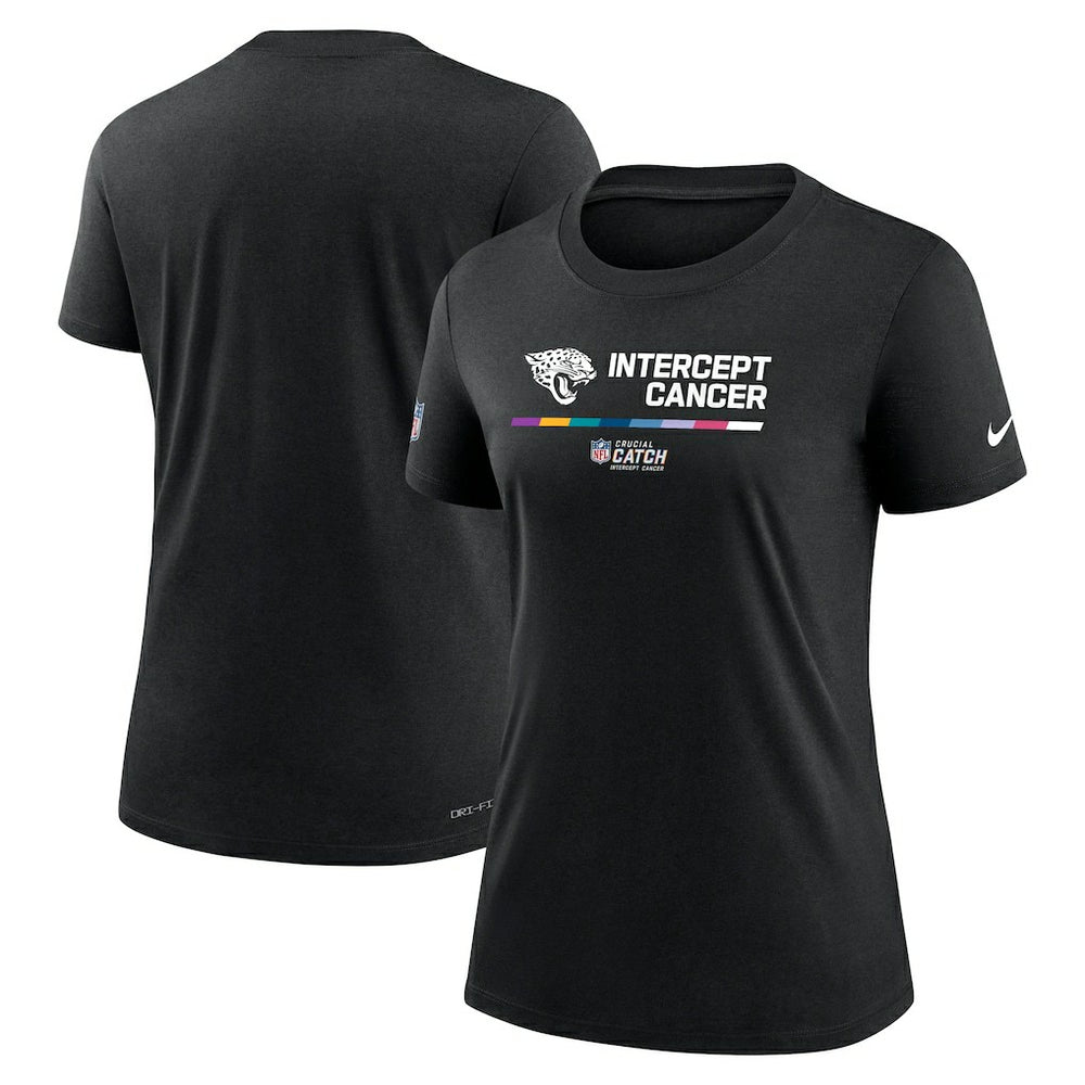 Nike Jacksonville Jaguars Women's NFL Crucial Catch Performance T-Shirt Black
