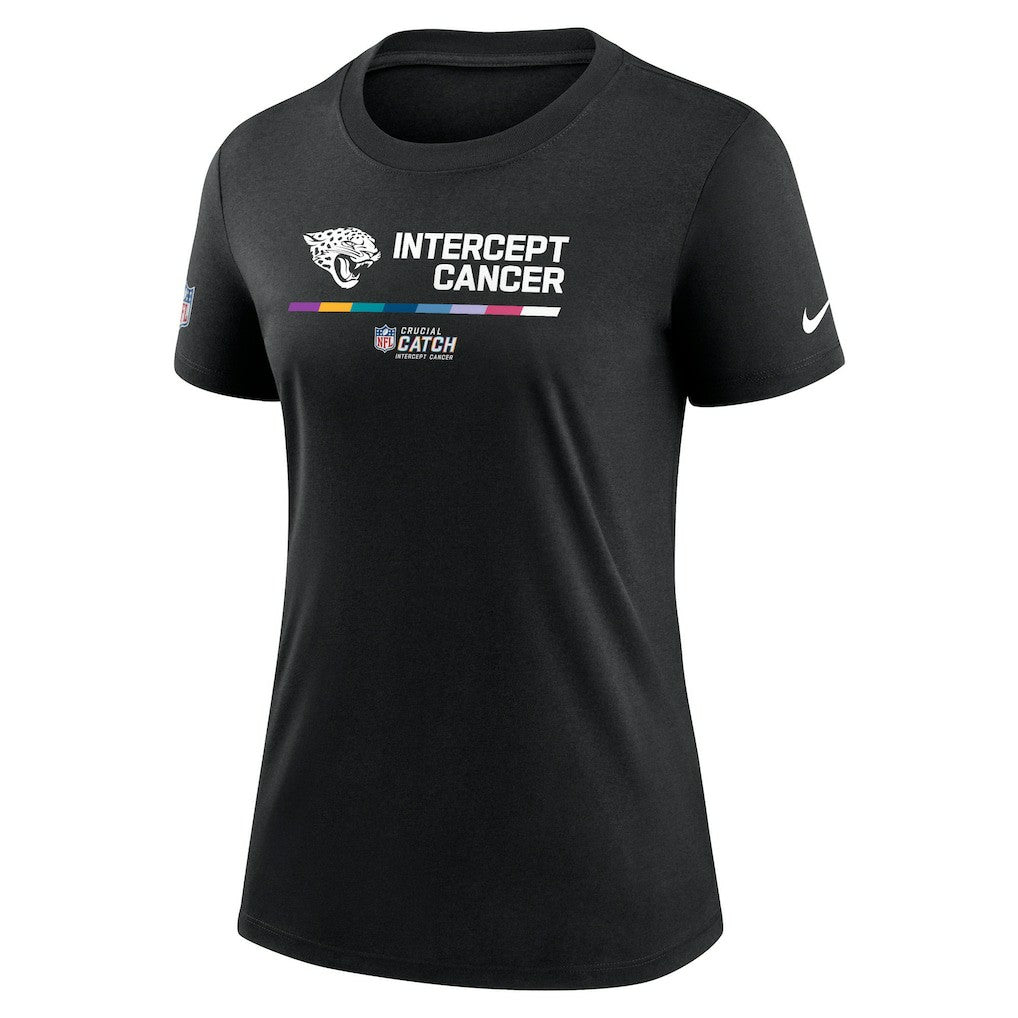 Nike Jacksonville Jaguars Women's NFL Crucial Catch Performance T-Shirt Black