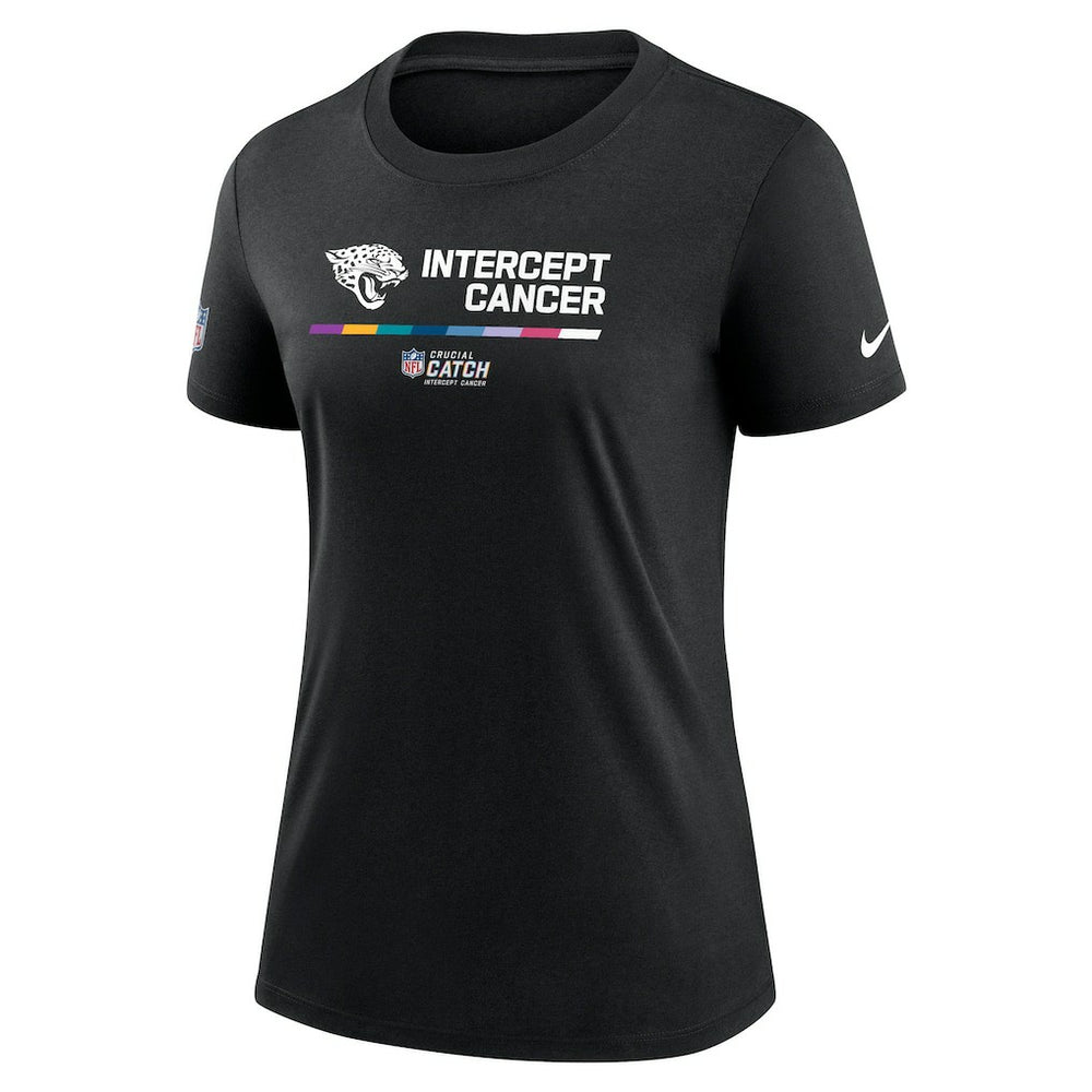 Nike Jacksonville Jaguars Women's NFL Crucial Catch Performance T-Shirt Black