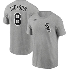 Bo Jackson Chicago White Sox Nike Cooperstown Collection Name & Number T-Shirt - Heathered Gray - Nike Sale