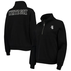 Chicago White Sox The Wild Collective Women's Two-Hit Quarter-Zip Pullover Top - Black - MLB on Sale