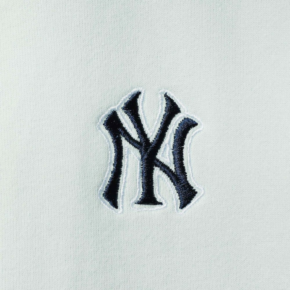 New York Yankees The Wild Collective Women's Two-Hit Quarter-Zip Pullover Top - Light Blue - MLB Online