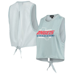 Los Angeles Angels The Wild Collective Women's Open Back Twist-Tie Tank Top - Light Blue - MLB Lifestyle