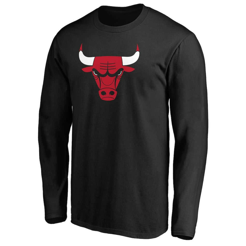 Chicago Bulls Primary Team Logo Long Sleeve T-Shirt Black