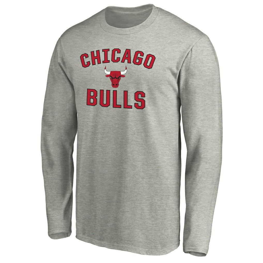 Chicago Bulls Victory Arch Long Sleeve T-Shirt Heathered Gray