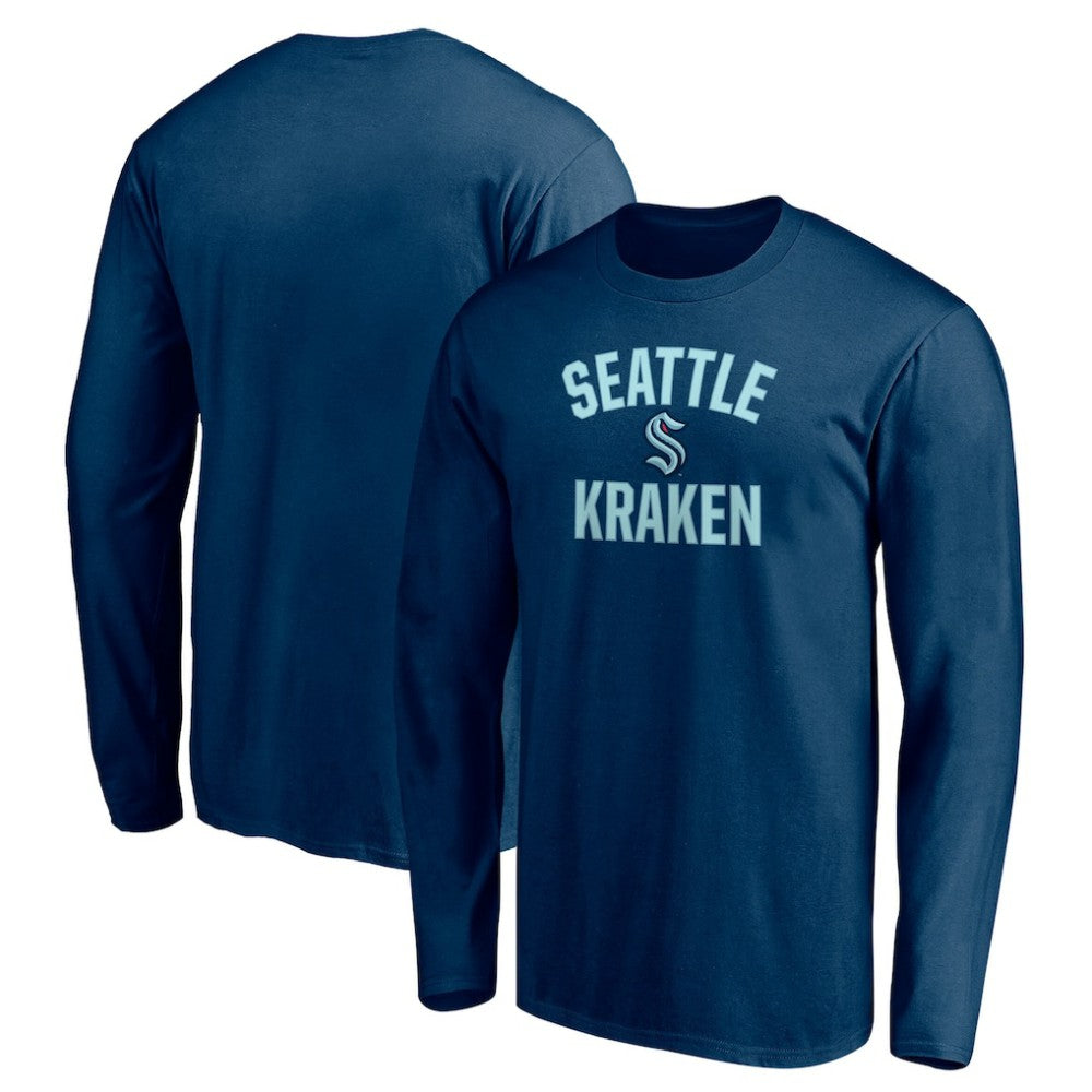 Seattle Kraken Victory Arch Long Sleeve T-Shirt - Deep Sea Blue - NHL 4619597