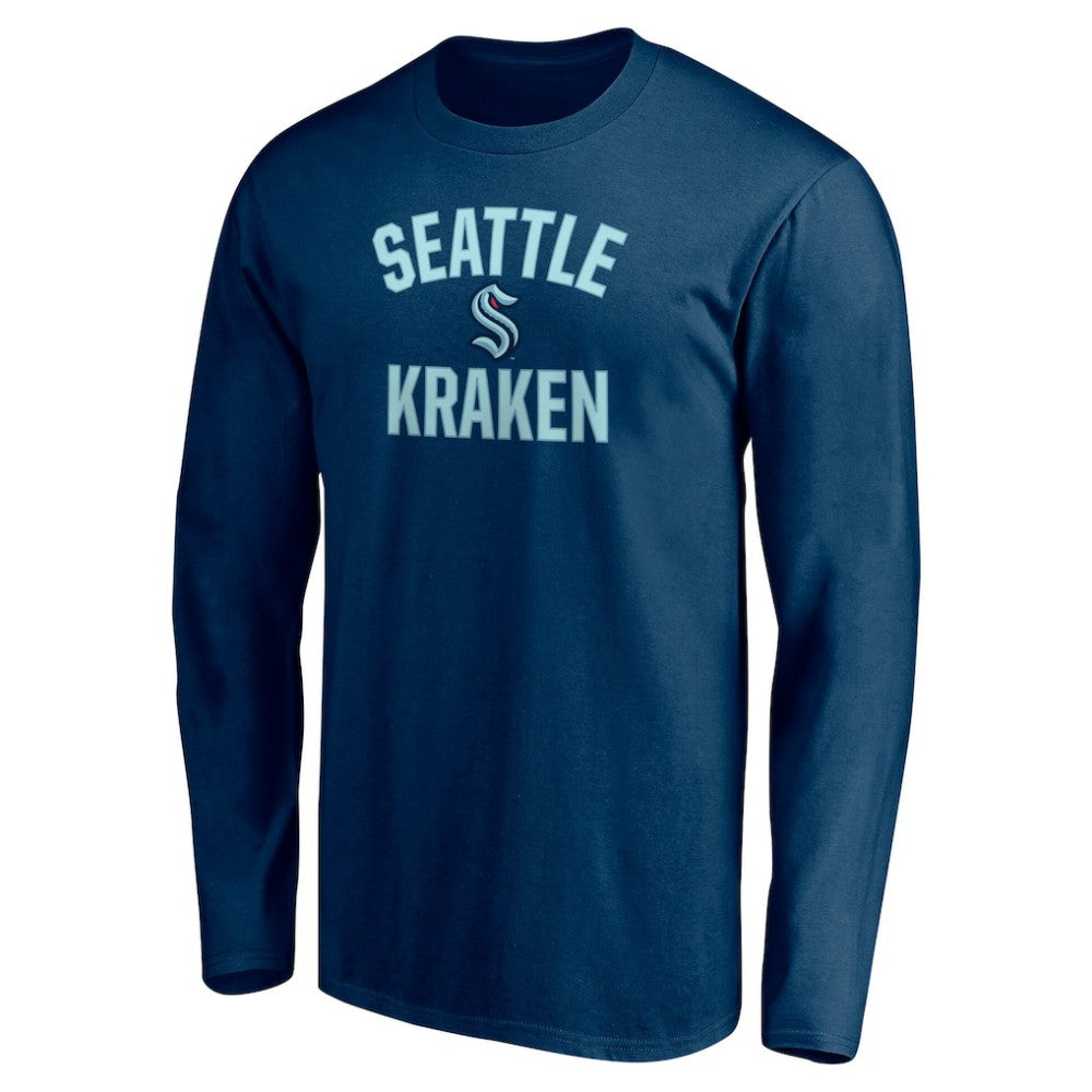 Seattle Kraken Victory Arch Long Sleeve T-Shirt - Deep Sea Blue - NHL 4619597