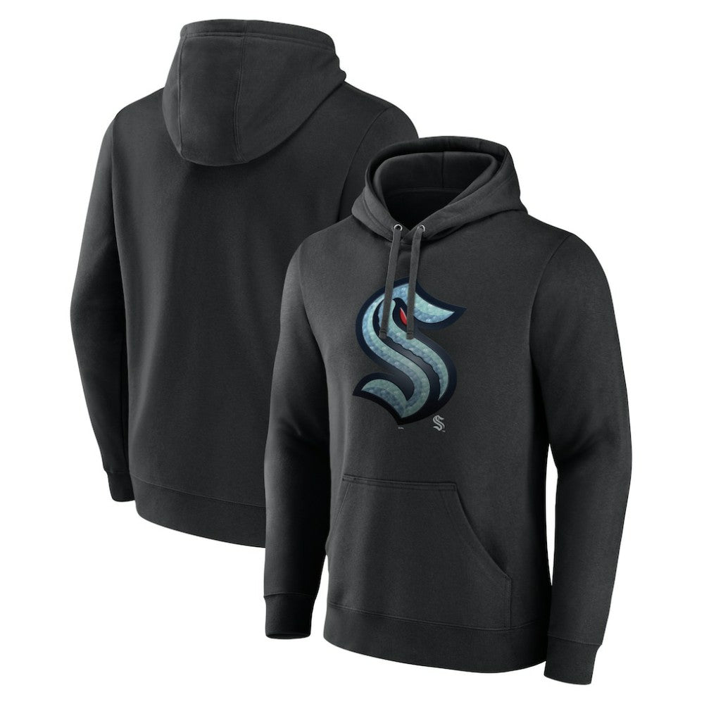 Seattle Kraken Midnight Mascot Pullover Hoodie - Black - NHL 4619616