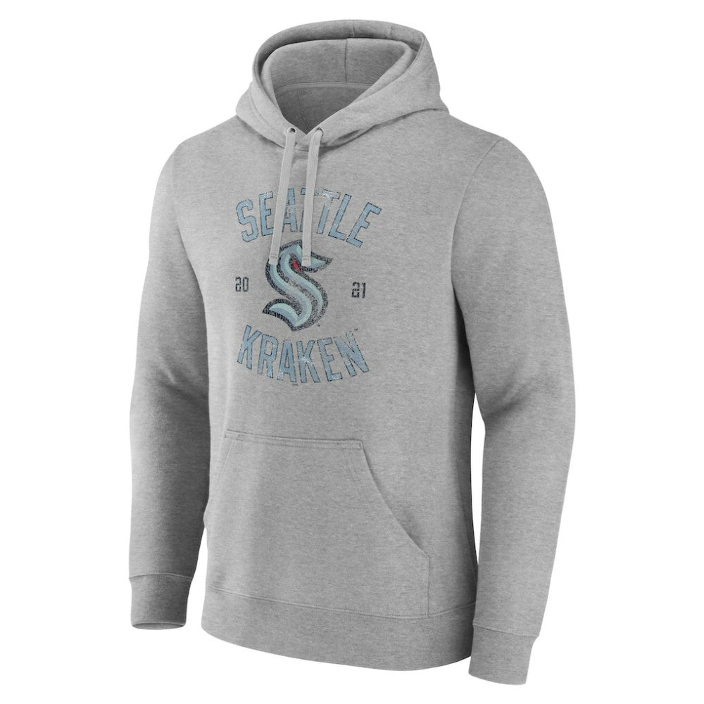 Seattle Kraken Heritage Pullover Hoodie - Heathered Gray - NHL 4619622