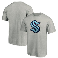 Seattle Kraken Primary Logo T-Shirt - Heathered Gray - NHL 4619634