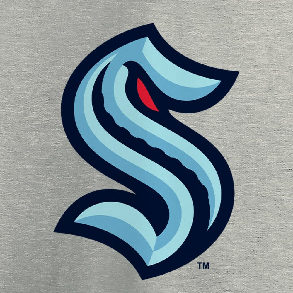 Seattle Kraken Primary Logo T-Shirt - Heathered Gray - NHL 4619634