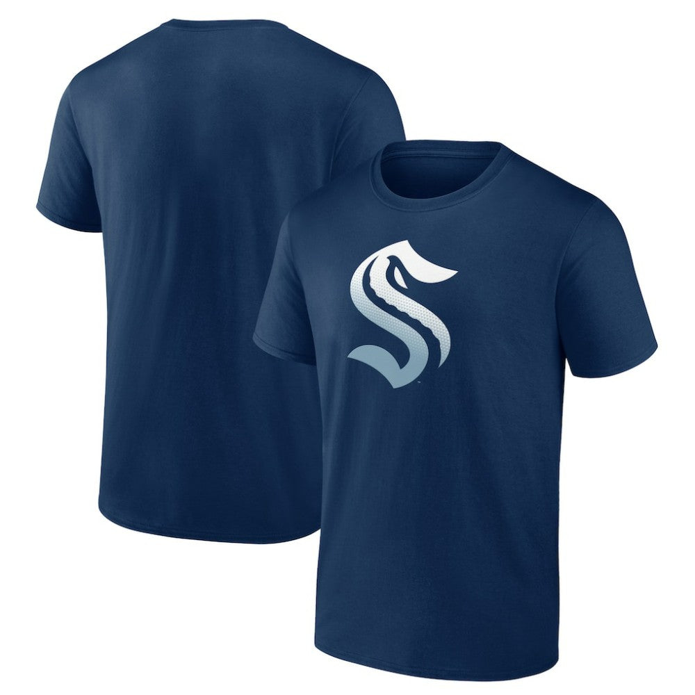 Seattle Kraken Gradient Logo T-Shirt - Deep Sea Blue - NHL 4619641