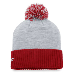 Fanatics Arizona Cardinals Women's Ash Cuffed Knit Hat with Pom Heather Gray