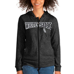 Chicago White Sox Antigua Women's Wordmark Absolute Full-Zip Hoodie - Heathered Black - MLB Sale