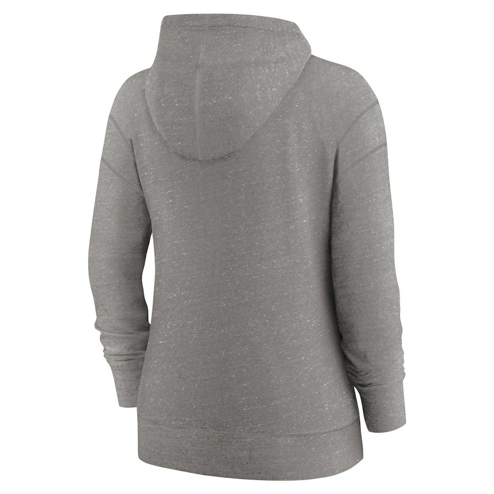 Nike Cleveland Browns Women's Gym Vintage Full-Zip Hoodie Heather Charcoal