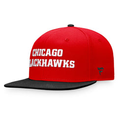 Chicago Blackhawks Fanatics Iconic Color Blocked Snapback Hat - Red/Black - NHL 4625796