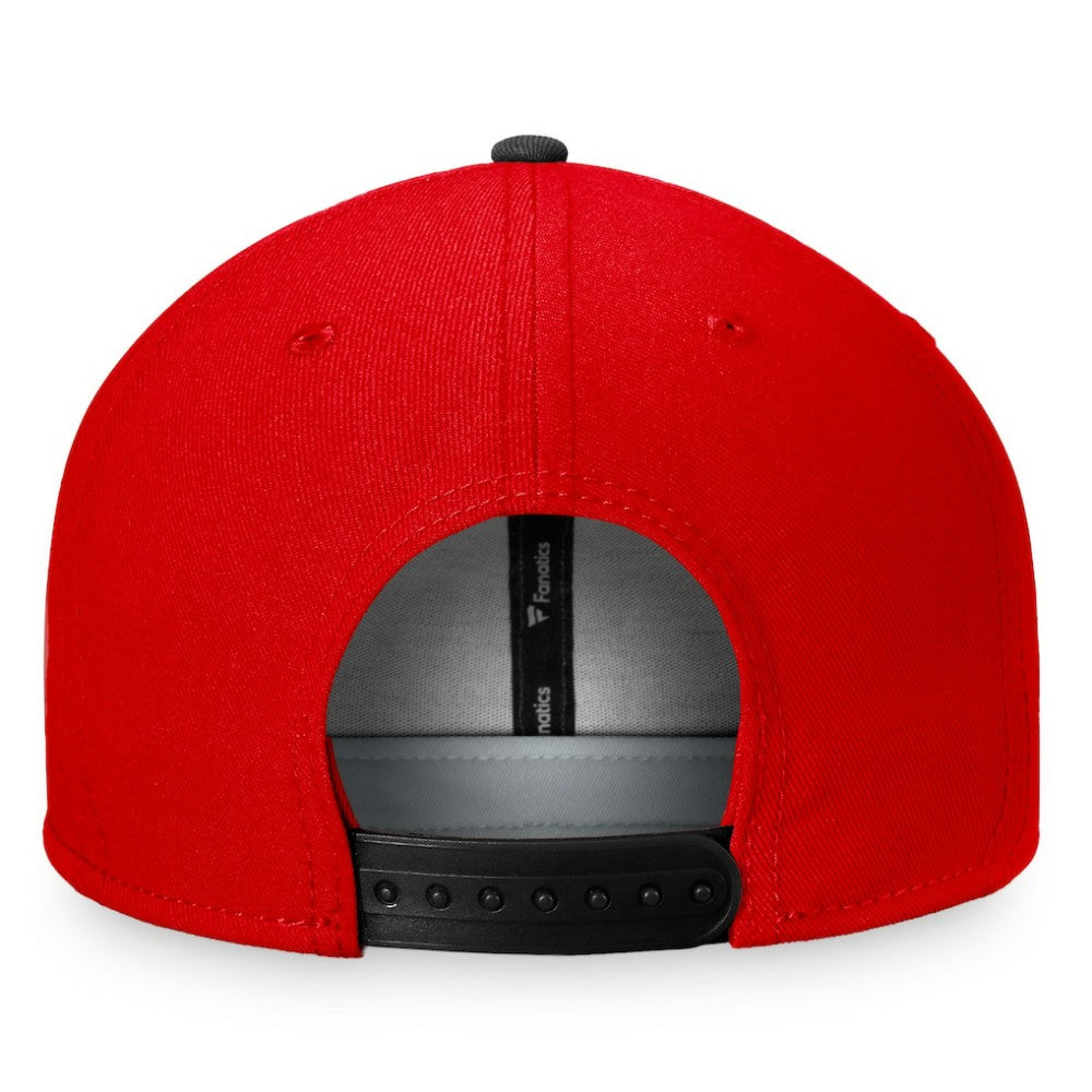 Chicago Blackhawks Fanatics Iconic Color Blocked Snapback Hat - Red/Black - NHL 4625796