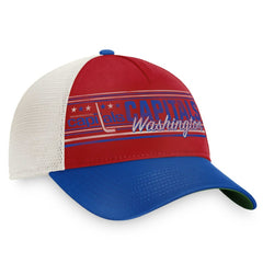 Washington Capitals Fanatics True Classic Retro Trucker Snapback Hat - Red/Royal - NHL 4625826