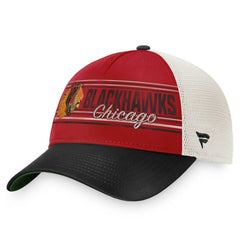 Chicago Blackhawks Fanatics True Classic Retro Trucker Snapback Hat - Red/Black - NHL 4625829