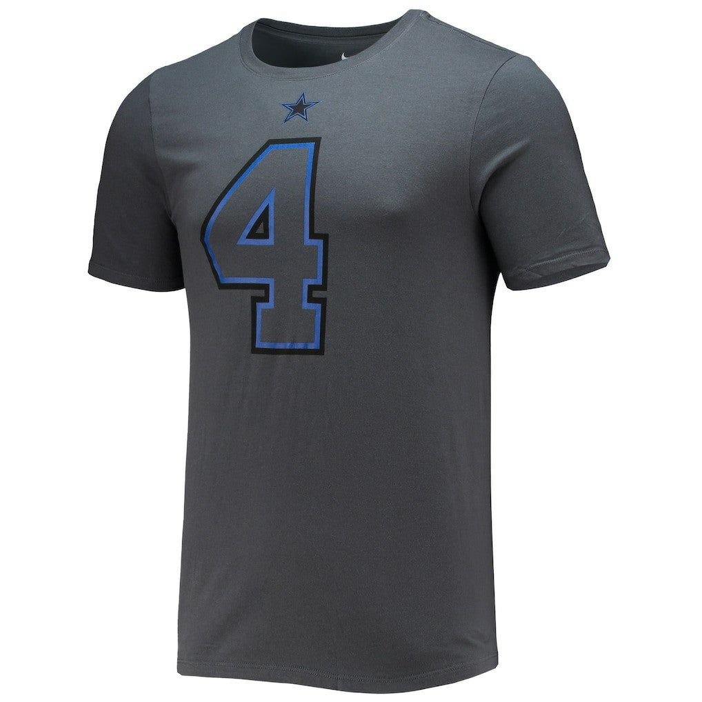 Nike Dak Prescott Dallas Cowboys Player Name & Number T-Shirt Charcoal