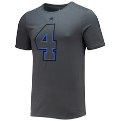 Nike Dak Prescott Dallas Cowboys Player Name & Number T-Shirt Charcoal