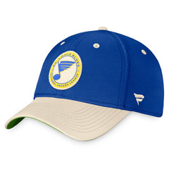St. Louis Blues Fanatics True Classics Retro Flex Hat - Royal/Khaki - NHL 4630037