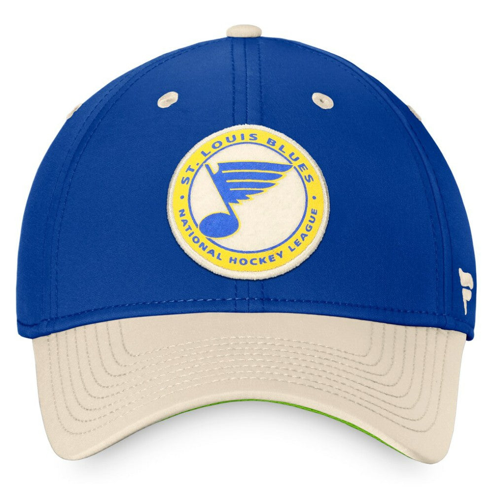St. Louis Blues Fanatics True Classics Retro Flex Hat - Royal/Khaki - NHL 4630037