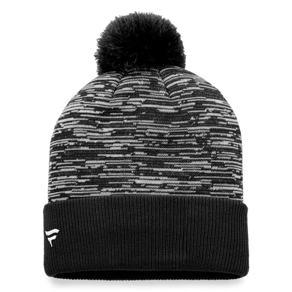 Ottawa Senators Fanatics Defender Cuffed Knit Hat with Pom - Black - NHL 4630290