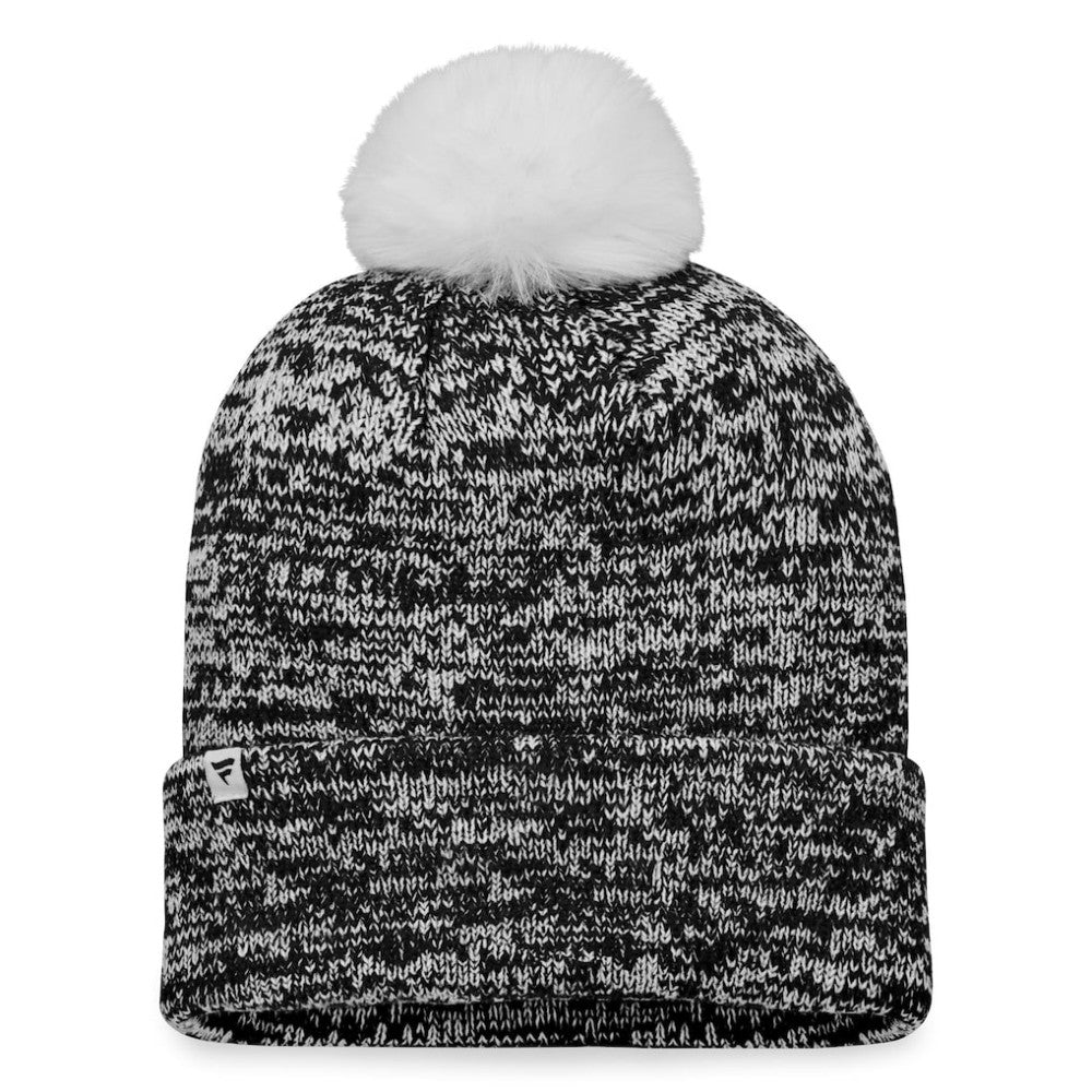 Ottawa Senators Fanatics Women's Glimmer Cuffed Knit Hat with Pom - Black - NHL 4630457