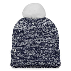 Seattle Kraken Fanatics Women's Glimmer Cuffed Knit Hat with Pom - Deep Sea Blue - NHL 4630481
