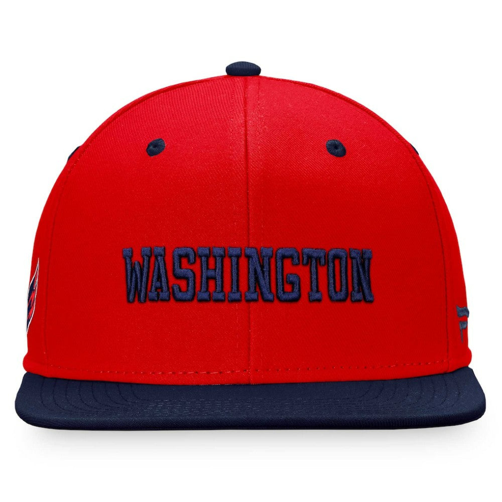 Washington Capitals Fanatics Heritage City Two-Tone Snapback Hat - Red/Navy - NHL 4631492
