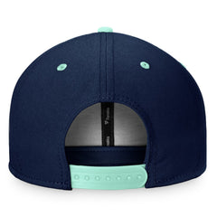 Seattle Kraken Fanatics Heritage City Two-Tone Snapback Hat - Deep Sea Blue/Light Blue - NHL 4631511