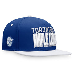 Toronto Maple Leafs Fanatics Heritage Retro Two-Tone Snapback Hat - Blue/White - NHL 4631515