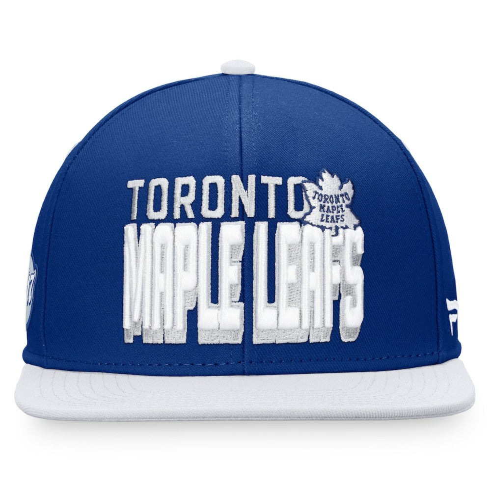 Toronto Maple Leafs Fanatics Heritage Retro Two-Tone Snapback Hat - Blue/White - NHL 4631515