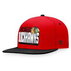 Chicago Blackhawks Fanatics Heritage Retro Two-Tone Snapback Hat - Red/Black - NHL 4631519