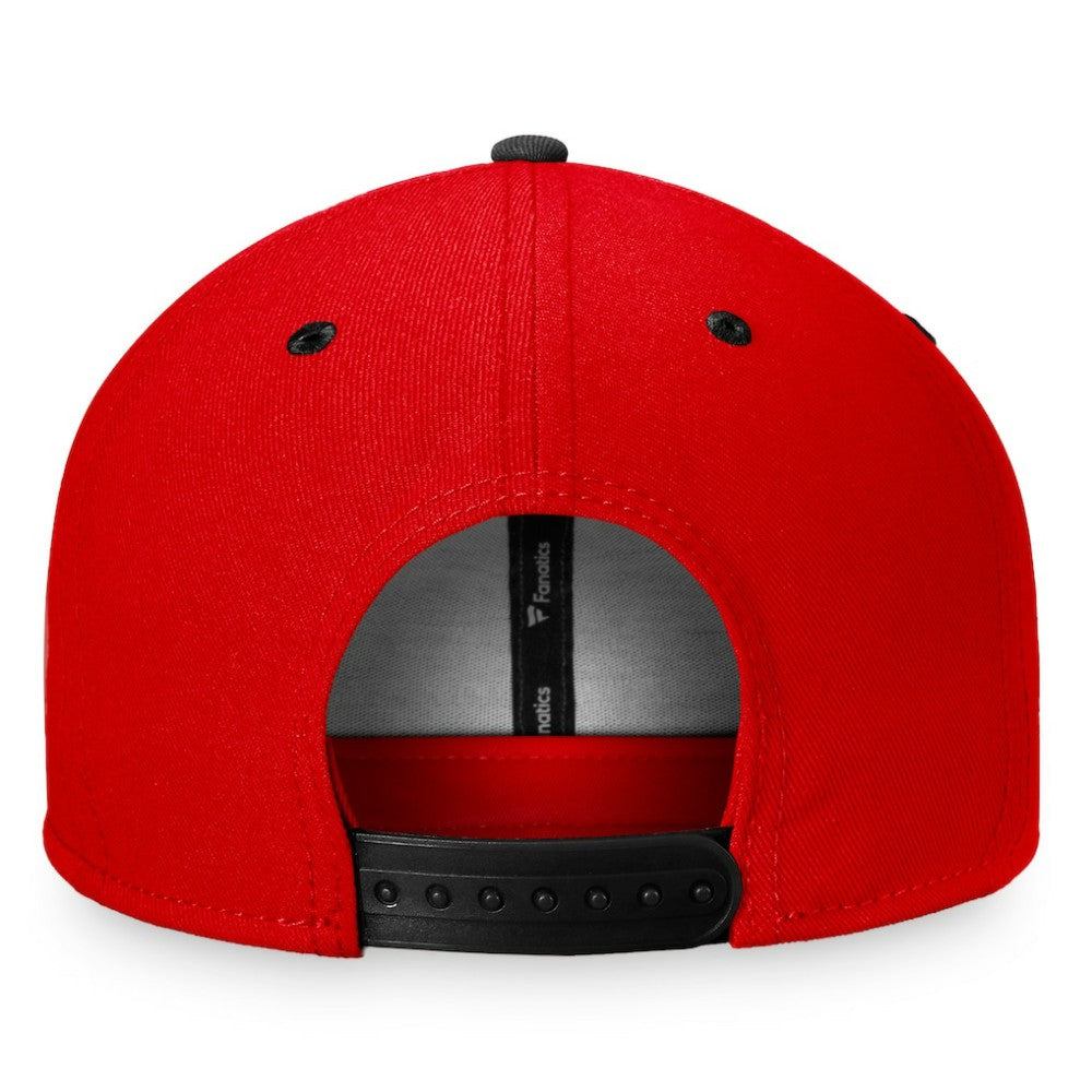 Chicago Blackhawks Fanatics Heritage Retro Two-Tone Snapback Hat - Red/Black - NHL 4631519