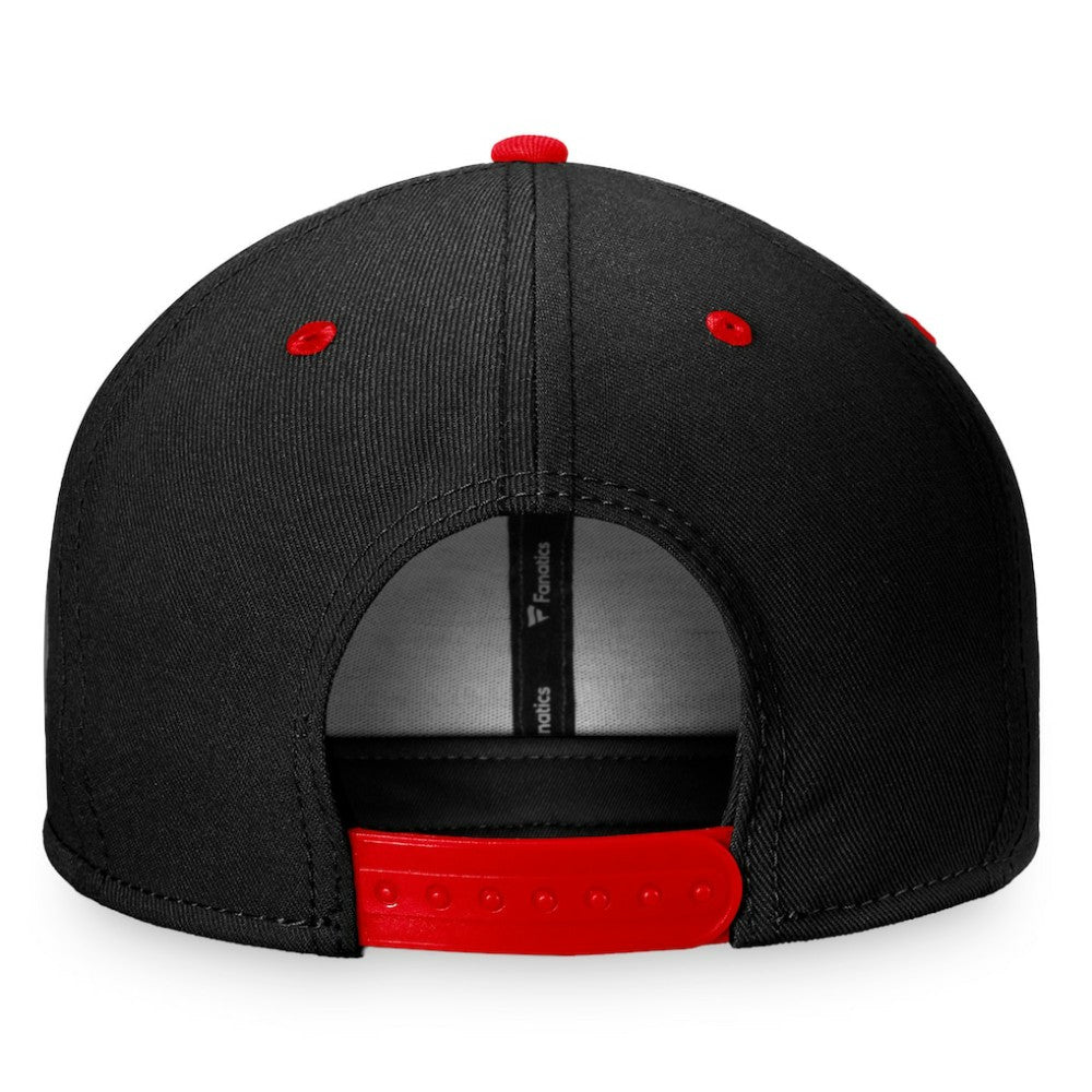 Chicago Blackhawks Fanatics Heritage Retro Two-Tone Snapback Hat - Black/Red - NHL 4631526