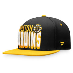 Boston Bruins Fanatics Heritage Retro Two-Tone Snapback Hat - Black/Gold - NHL 4631529