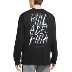 Philadelphia 76ers Courtside Established City Max90 Long Sleeve T-Shirt Black | Nike online