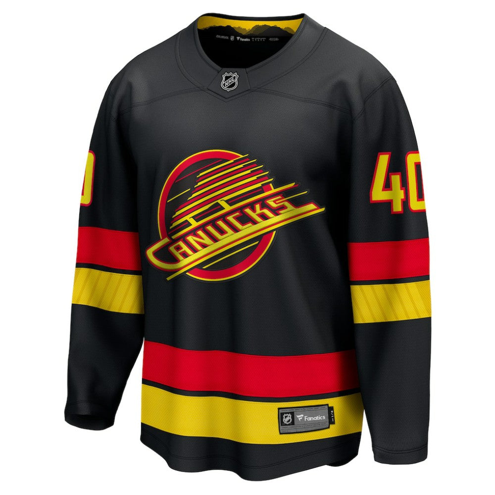Elias Pettersson Vancouver Canucks Fanatics Breakaway Jersey - Black - NHL 4635492