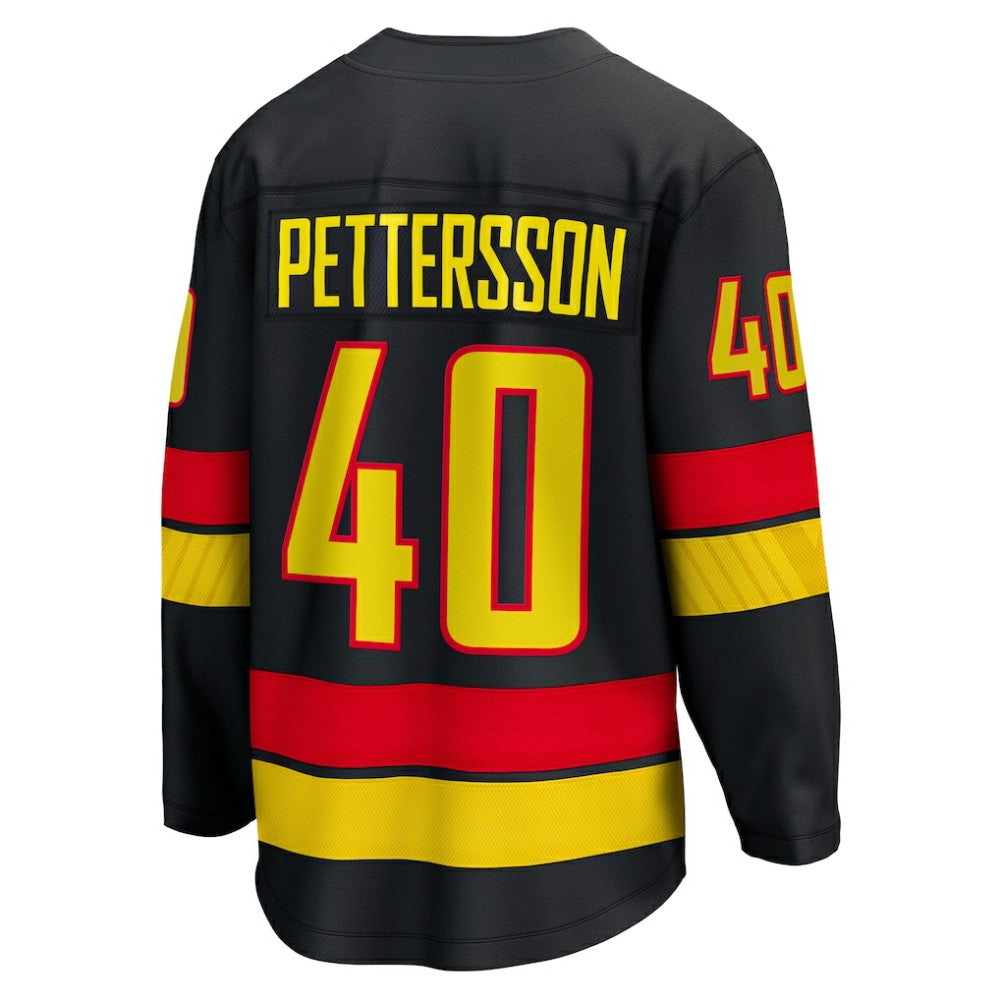 Elias Pettersson Vancouver Canucks Fanatics Breakaway Jersey - Black - NHL 4635492
