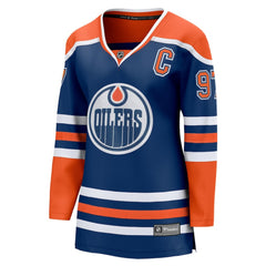 Connor McDavid Edmonton Oilers Fanatics Women's Home Breakaway Jersey - Royal - NHL 4636316