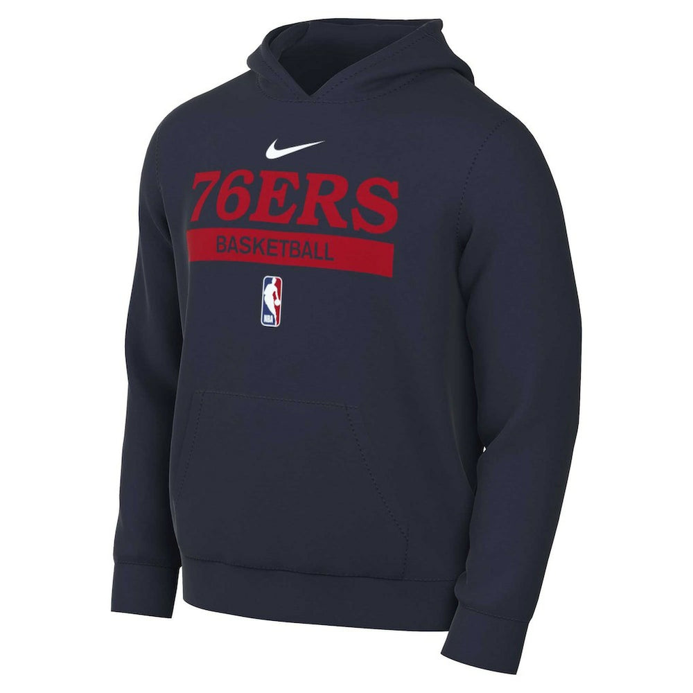 Philadelphia 76ers 2022/23 Spotlight On-Court Practice Performance Pullover Hoodie Navy | Nike Lifestyle