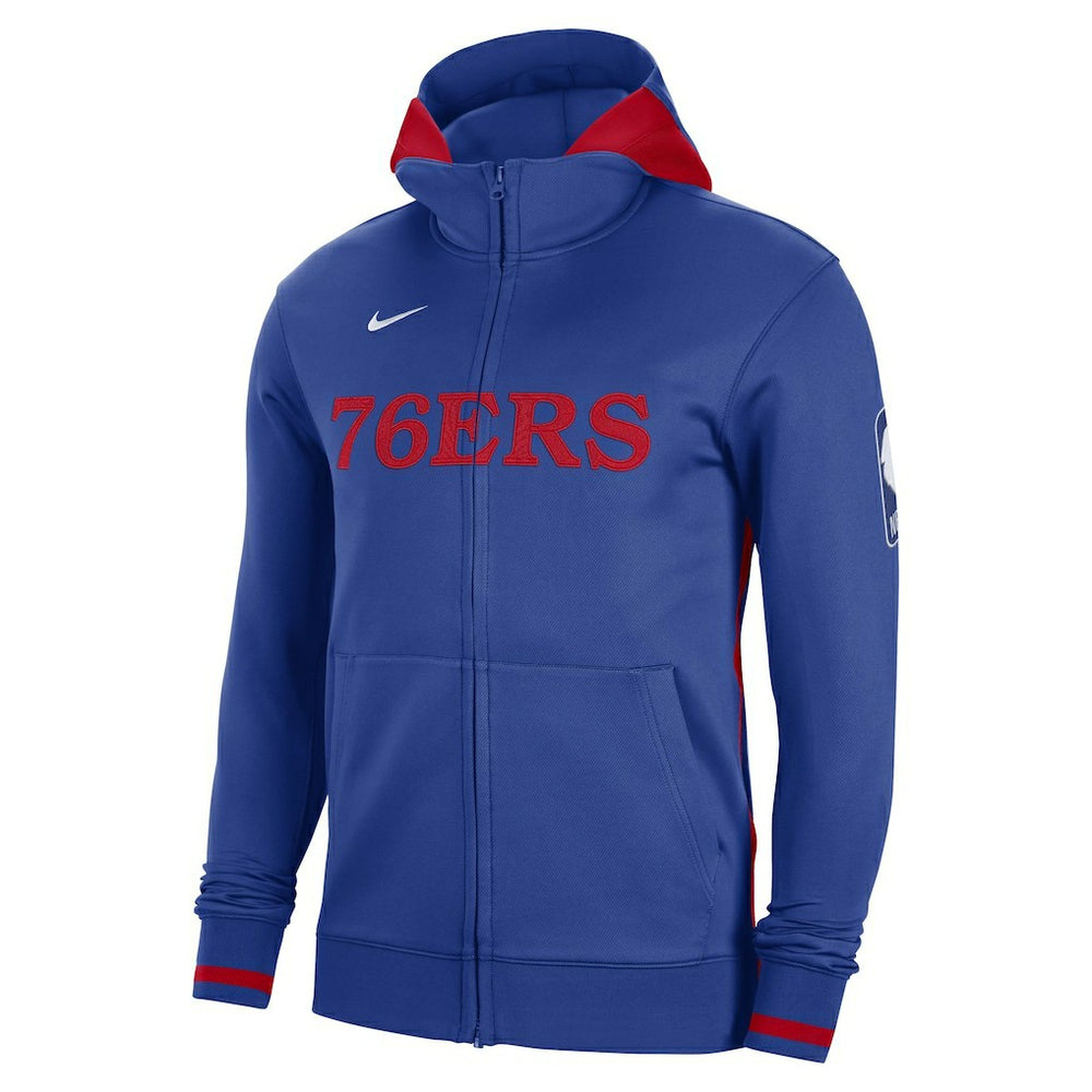 Philadelphia 76ers Authentic Showtime Performance Full-Zip Hoodie Royal | Nike Near Me