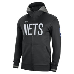 Brooklyn Nets Authentic Showtime Performance Full-Zip Hoodie Black | Nike
