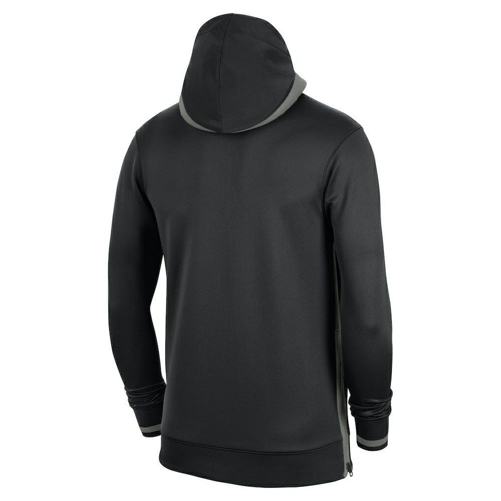 Brooklyn Nets Authentic Showtime Performance Full-Zip Hoodie Black | Nike