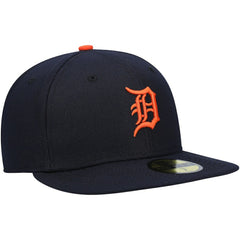 Detroit Tigers New Era Authentic Collection On-Field Road 59FIFTY Fitted Hat - Navy - New Era on Sale