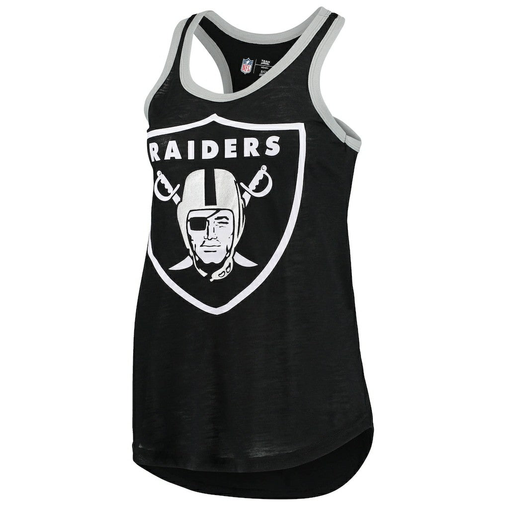 Las Vegas Raiders G-III 4Her by Carl Banks Women's Tater Burnout Tank Top Black